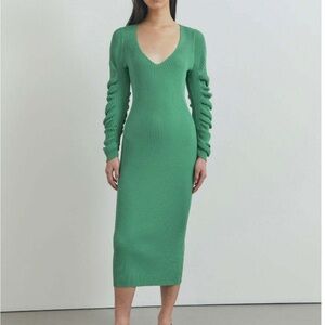 Viktoria & Woods Green Midi Dress